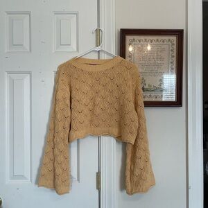 Miami Yellow Knit Sweater Sz Mediuk